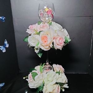 Soft pink and white Wedding Centerpiece